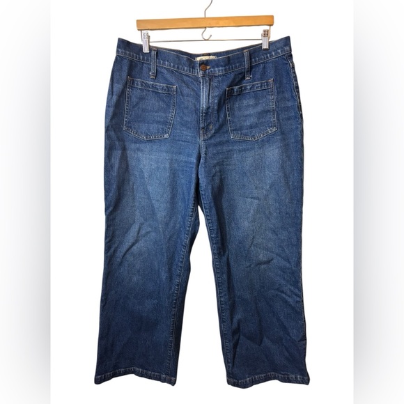 Madewell Denim - MADEWELL | denim blue jeans the perfect vintage wide leg jean 33P 33 P